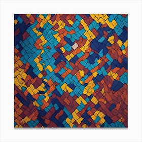 Leonardo Diffusion Background Mosaic Colorful 4k 3 Canvas Print