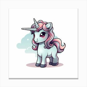 Cute Unicorn 35 Canvas Print