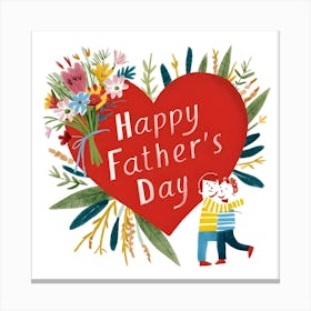 Happy Father'S Day Canvas Print