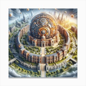 Futuristic City 2 Canvas Print