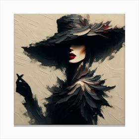 A mysterious woman 4 Canvas Print