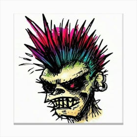 Punk illustration Canvas Print