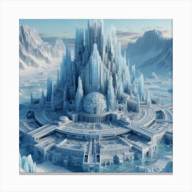 Enormous ice palace 2 Canvas Print