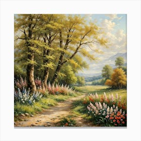 Path Through The Woods Canvas Print