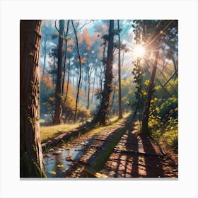 Walk In The Woods Canvas Print