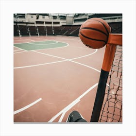 Basketball Court Stock Videos & Royalty-Free Footage Canvas Print