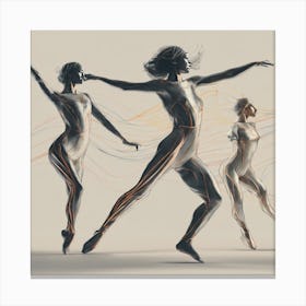 Four Dancers Canvas Print