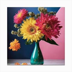 Flowers In A Vase Canvas Print