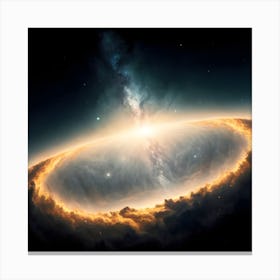 Galaxy Background With Nebula Cosmos 4 Canvas Print