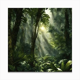 Tropical Forest Canvas Print