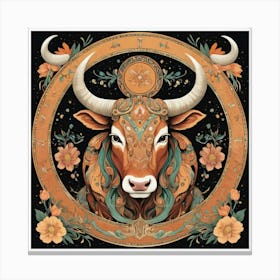 Taurus Square Art Print 0 Canvas Print