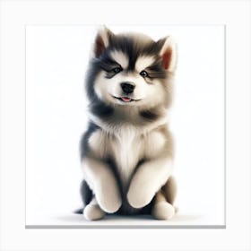 Husky Puppy 3 Canvas Print