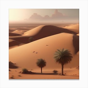 Desert Landscape - Desert Stock Videos & Royalty-Free Footage 22 Canvas Print