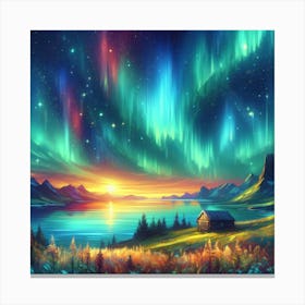 Aurora S Symphony 12 Canvas Print