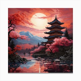 Japanese Pagoda Canvas Print