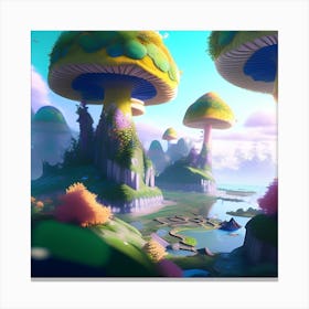 Mushroom Island 8 Canvas Print