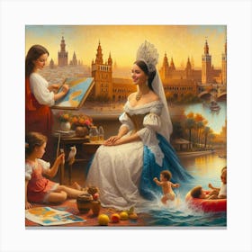 beautiful lady87 Canvas Print