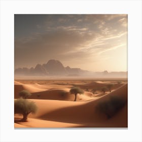Desert Landscape - Desert Stock Videos & Royalty-Free Footage 24 Canvas Print