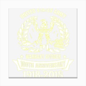 United States Army Warrant Officer 100th Anniversary Canvas Print