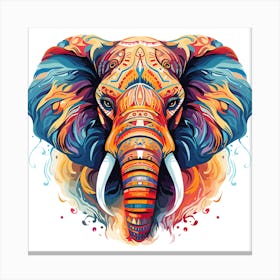 Elephant Painting 7 Canvas Print