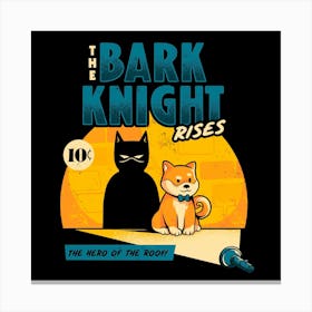The Bark Knight - Cute Geek Shiba Inu Dog Gift 1 Canvas Print