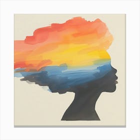 Woman'S Head 7 Canvas Print