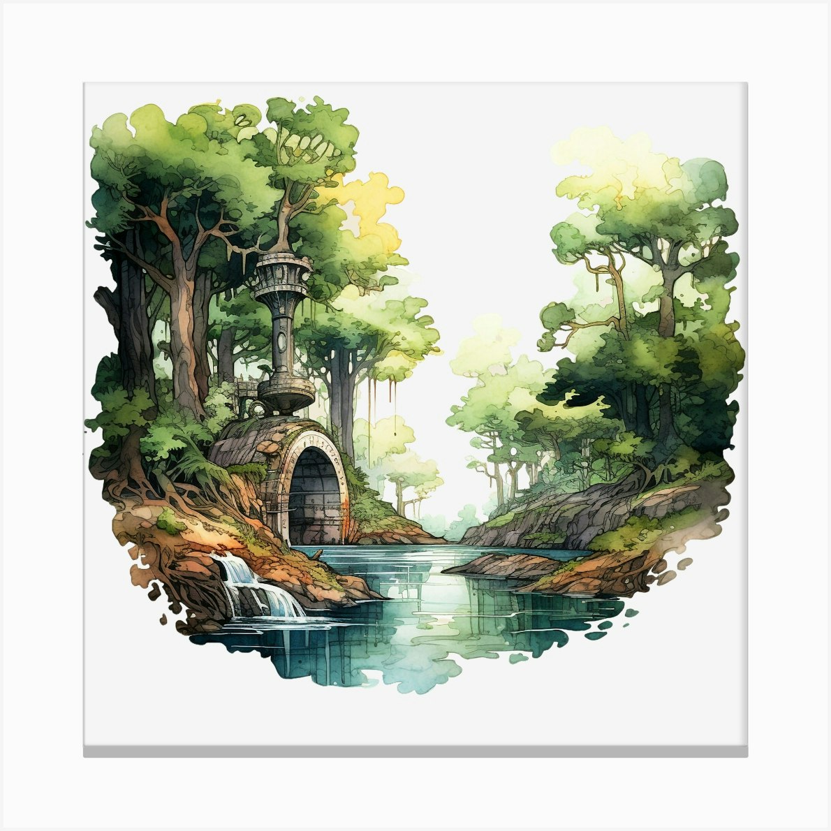 Fairytale Forest Canvas Print by Aloke Design