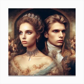 Royal Couple Canvas Print