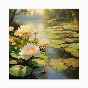 Water Lilies 12 Canvas Print