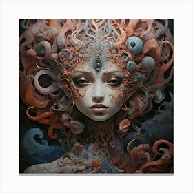 Octopus Woman 1 Canvas Print