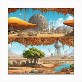 Desert Landscape 36 Canvas Print