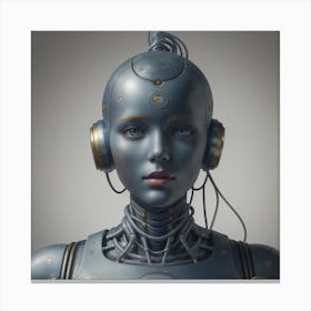 Cyborg Woman Canvas Print