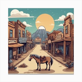 Old West Town 42 Canvas Print