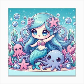 Miniature Mermaid 6 Canvas Print