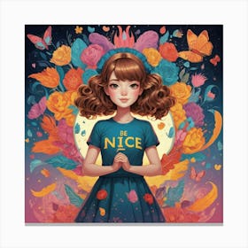 Illustrative Albedo Be Nice Art 1 Canvas Print