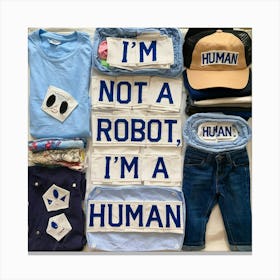 I'M Not A Robot I'M A Human Canvas Print