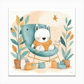 Default Chillin Nursery Art Print 3 Canvas Print