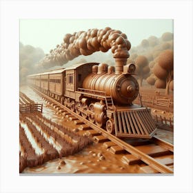 Chocolate Train Canvas Print