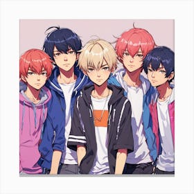 Portrait Of Teenage Friends As A Cool Group 1 1 3 Canvas Print