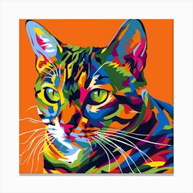 Kisha2849 Bengal Cat Colorful Picasso Style Full Page No Negati Ddad87e2 1e3b 4289 Baf6 Cd17cf8cffbd Canvas Print