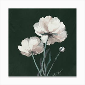 White Carnations Canvas Print Canvas Print