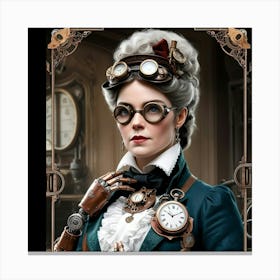 Steampunk Woman 1 Canvas Print