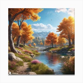 Autumn Forest 15 Canvas Print