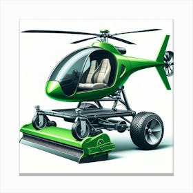 Helicopter Lawn Mower Canvas Print