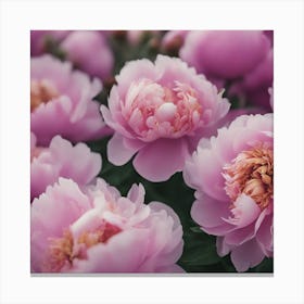 Pink Peonies Canvas Print