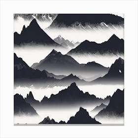 Mountain Ranges Canvas Print