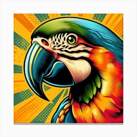 Pop Parrot 9 Canvas Print