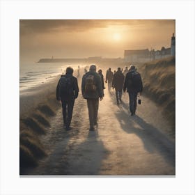 Day At The Beach 1 Canvas Print