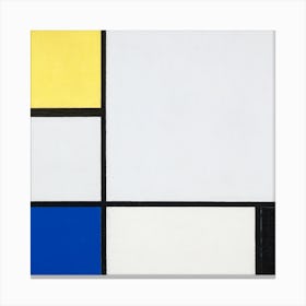 Composition With Yellow, Blue, Black And Light Blue (1929), Piet Mondrian Canvas Print