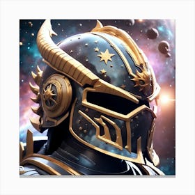 Space Warrior Helmet Canvas Print